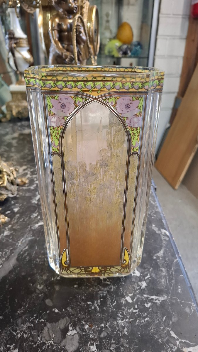 Goebel Vase Signed Mucha-photo-3