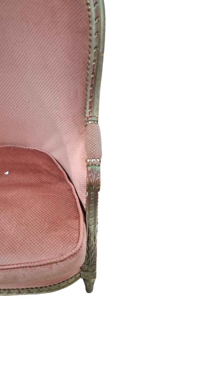 Pair Of Louis XVI Style Bergère Armchairs -photo-2