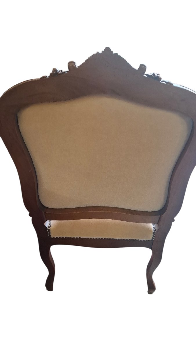 Pair Of Louis XV Style Armchairs -photo-2