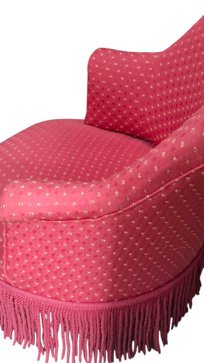 Fauteuil crapaud en parfait etat-photo-3