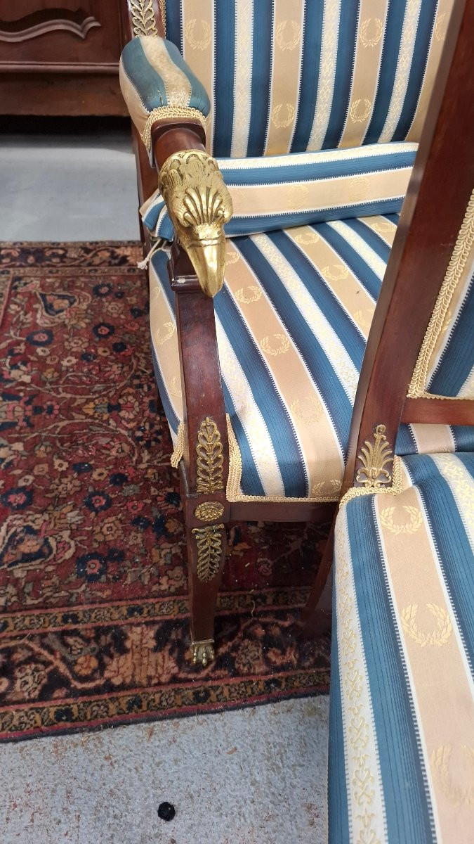 Salon empire en acajou -photo-3