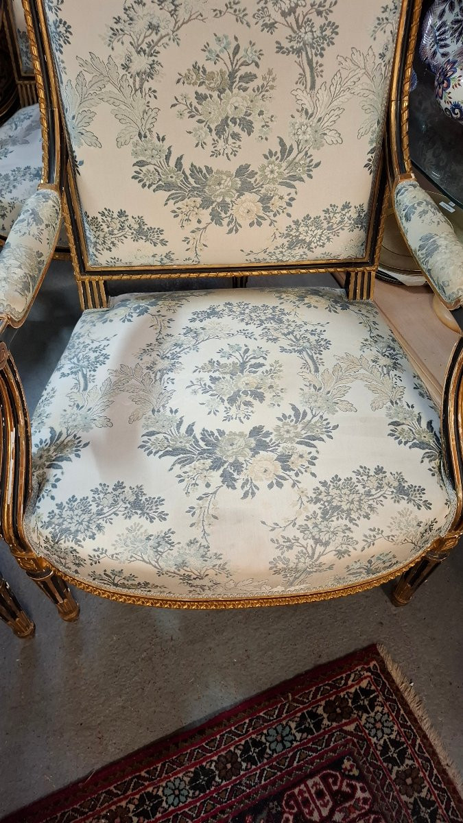 4 fauteuils époque Napoléon III -photo-3
