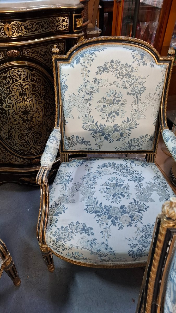 4 fauteuils époque Napoléon III -photo-1