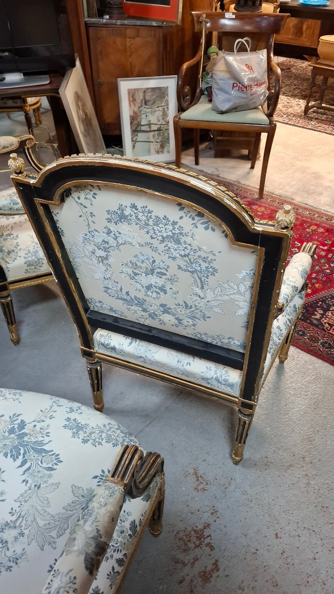 4 fauteuils époque Napoléon III -photo-4
