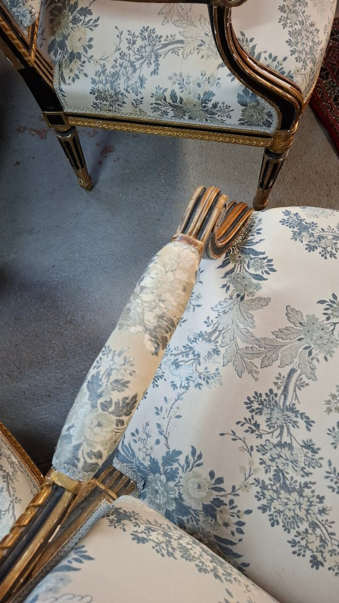 4 fauteuils époque Napoléon III -photo-6