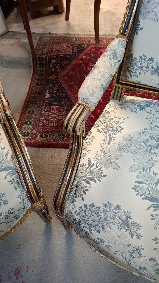 4 fauteuils époque Napoléon III -photo-7