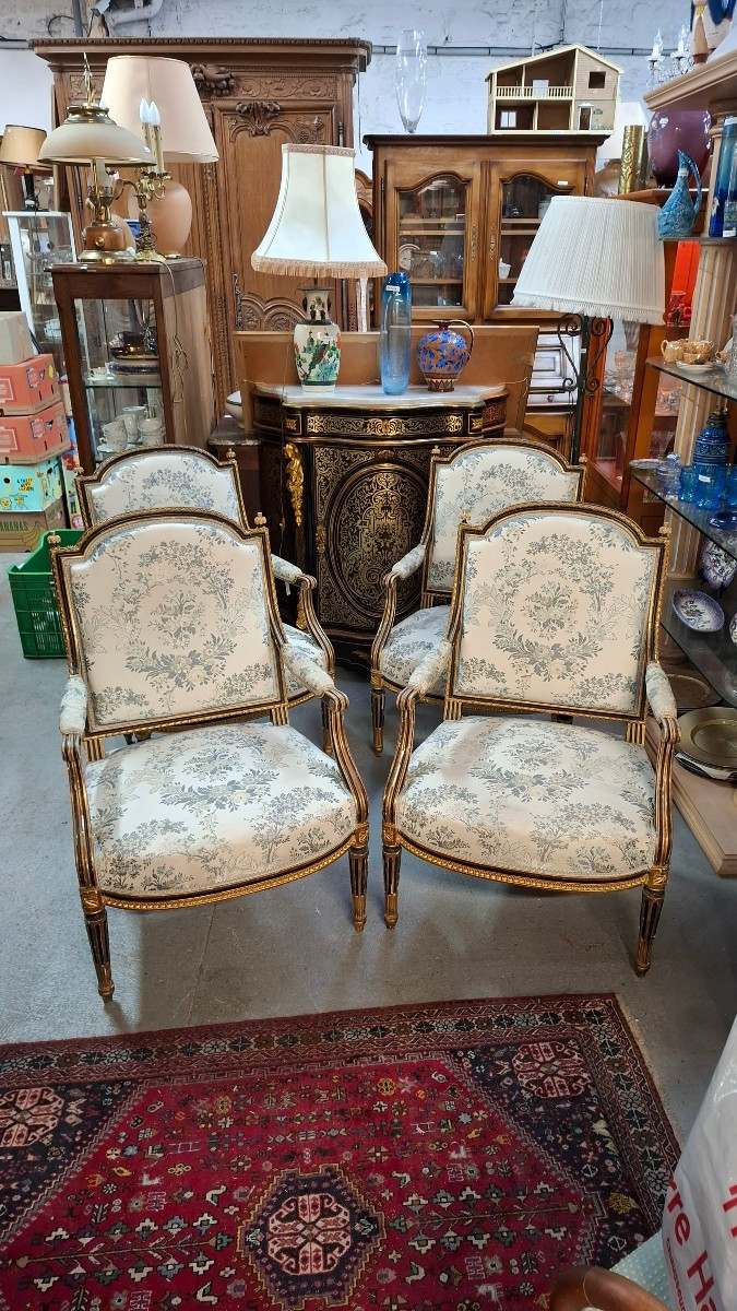 4 fauteuils époque Napoléon III 