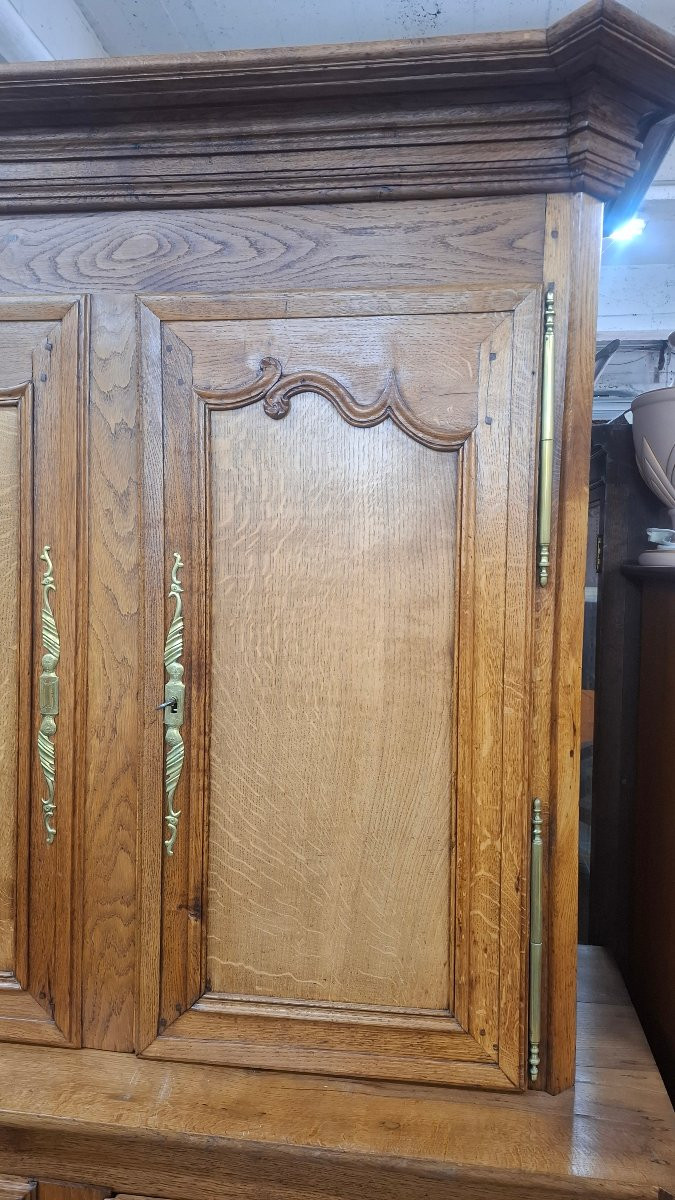 Solid Oak Double Sideboard-photo-3