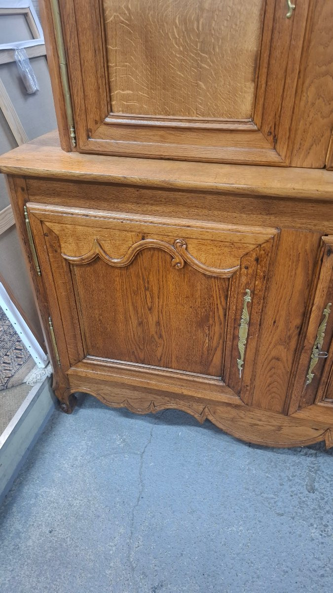 Solid Oak Double Sideboard-photo-1
