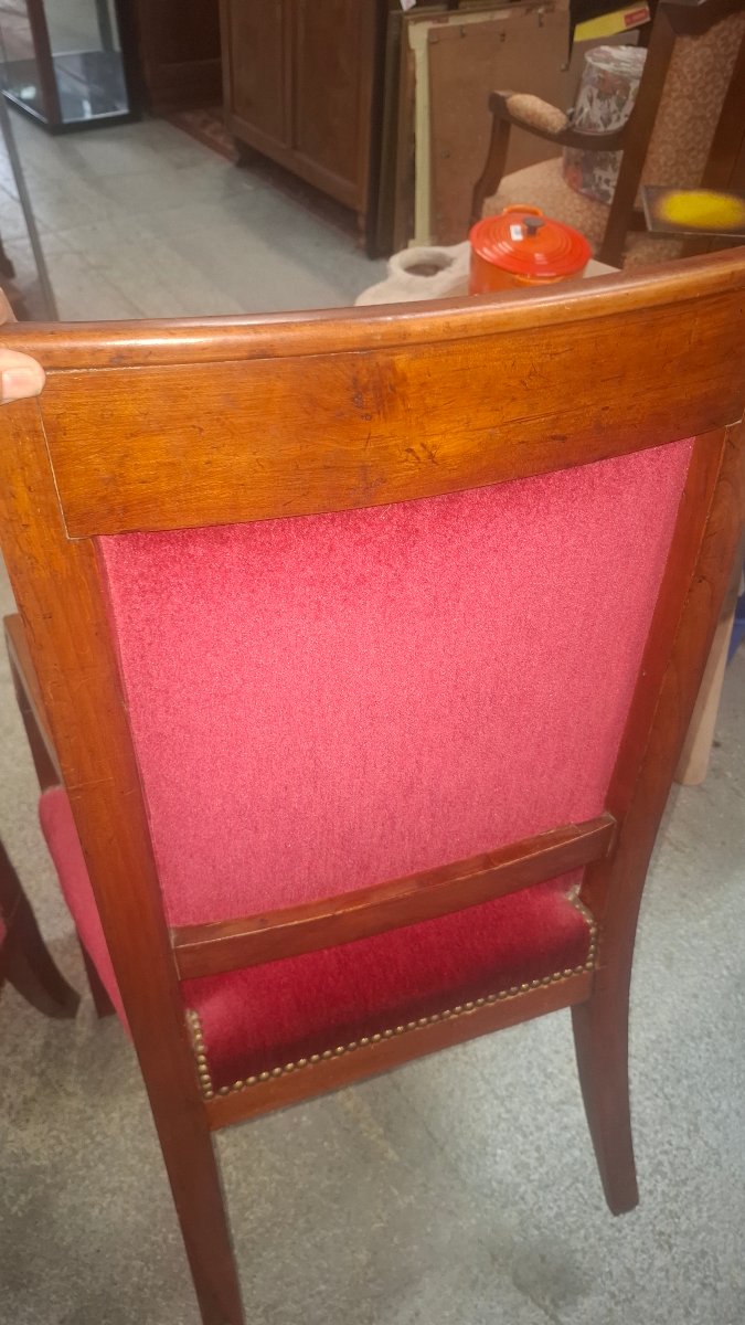 Pair Of Empire-style Armchairs-photo-3