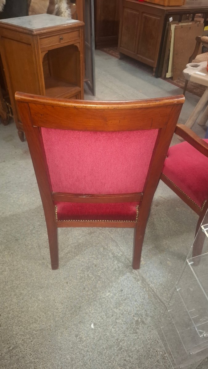 Pair Of Empire-style Armchairs-photo-4