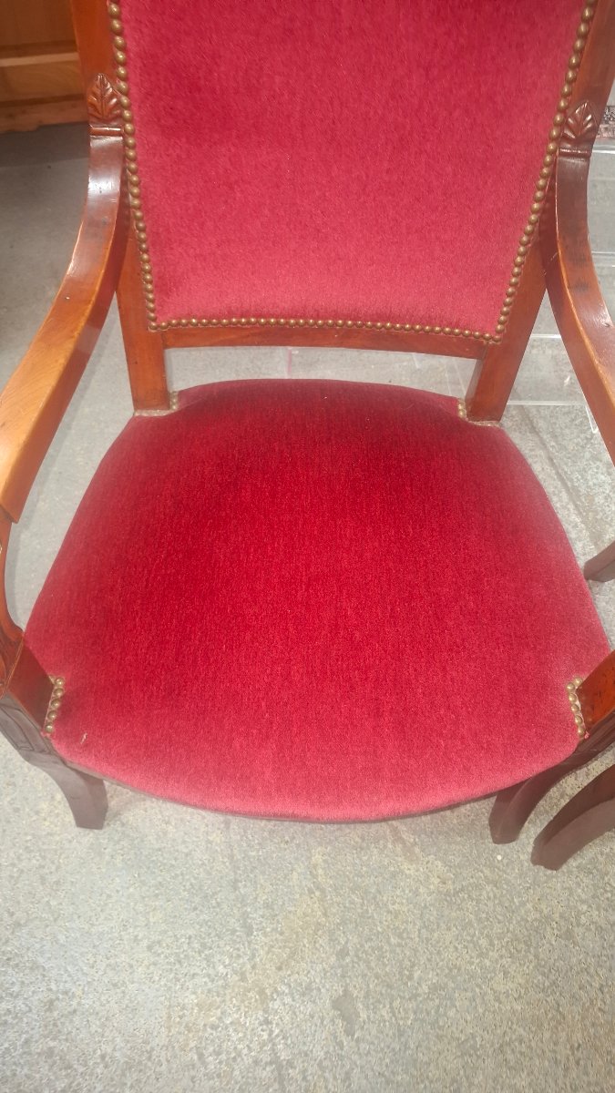Pair Of Empire-style Armchairs-photo-4