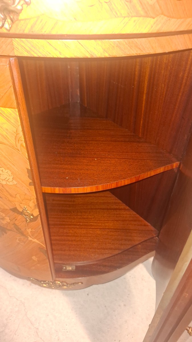 Meuble d angle en marqueterie -photo-5
