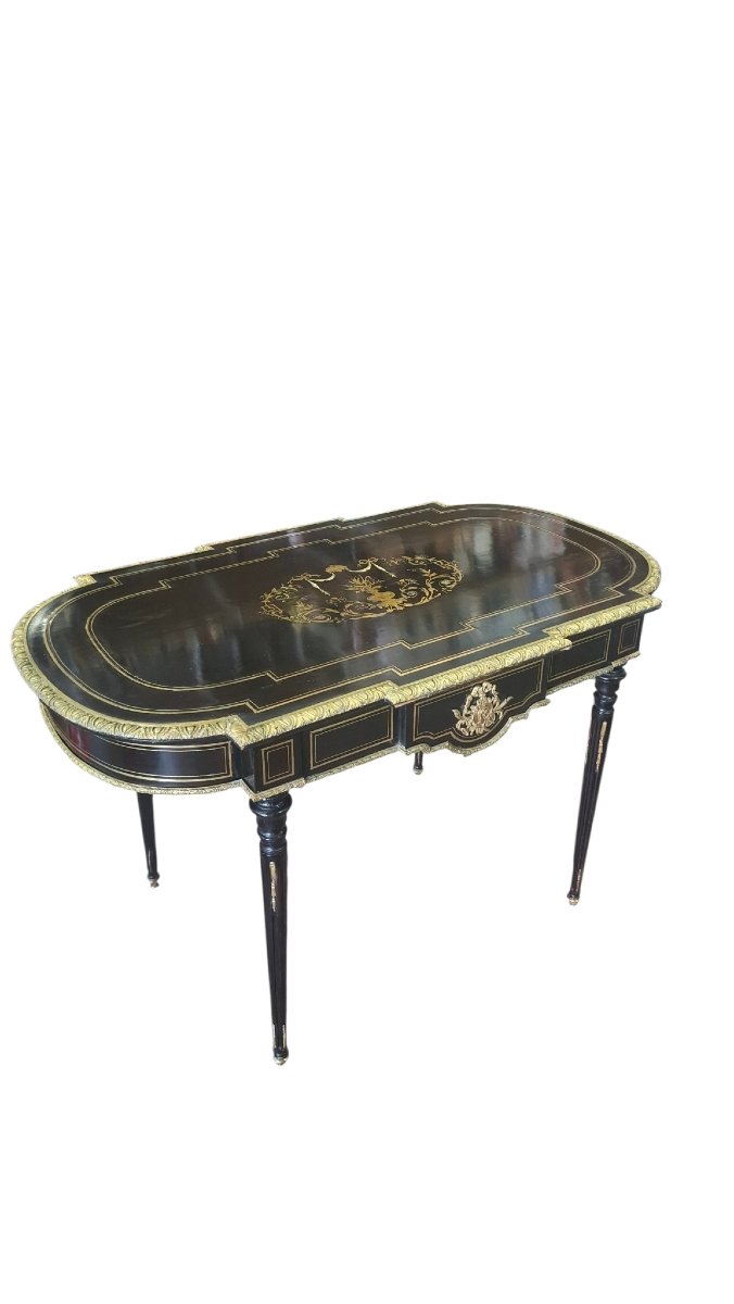 Table de milieu Boulle Napoléon III 