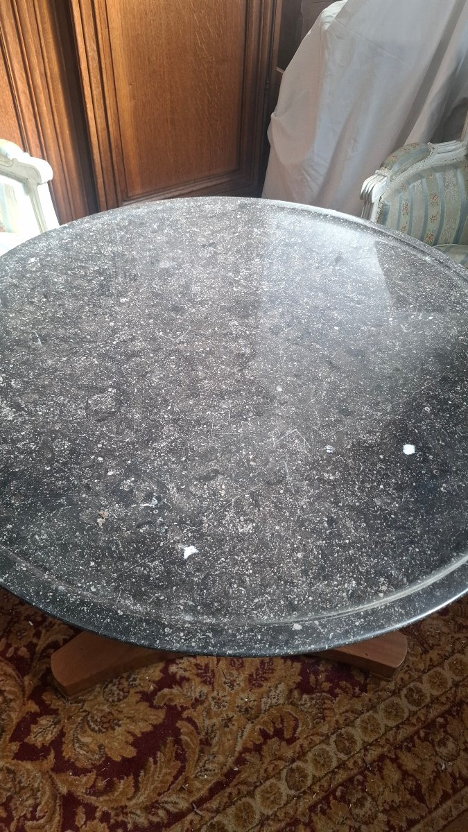 Empire-style Mahogany Side Table-photo-2