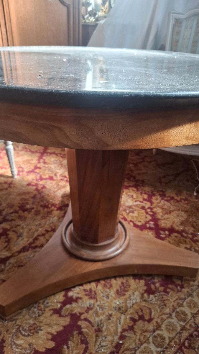 Empire-style Mahogany Side Table-photo-3