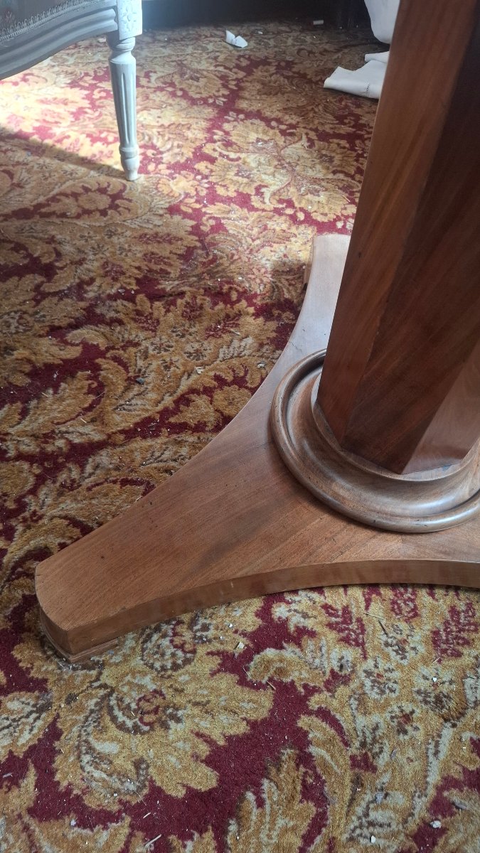 Empire-style Mahogany Side Table-photo-1