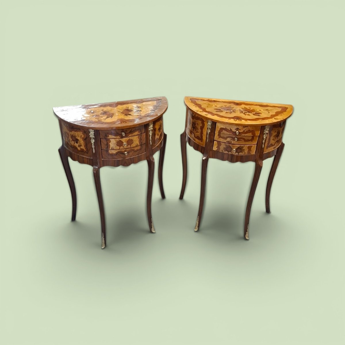 Pair Of Louis XV-style Nightstands 