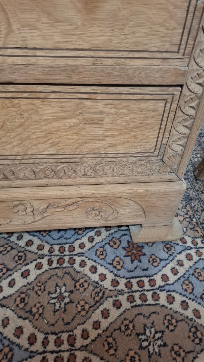 Commode époque Louis philippe chêne -photo-3