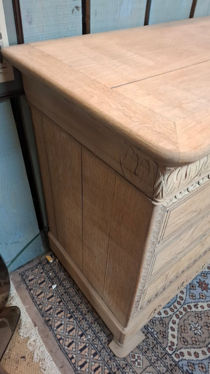 Commode époque Louis philippe chêne -photo-2