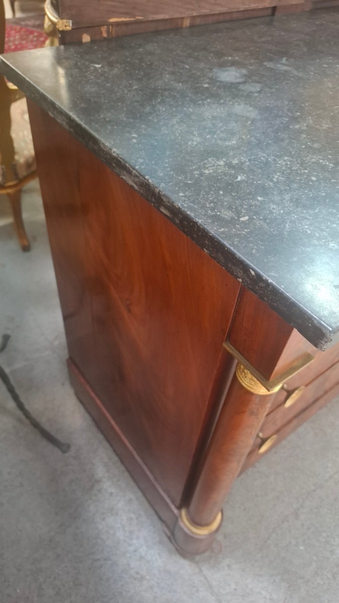 Empire-style Mahogany Chest Of Drawers-photo-1