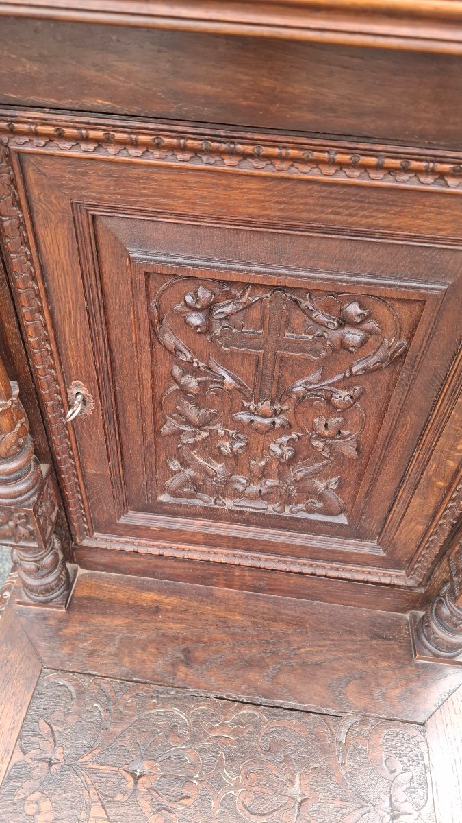 Prie dieu en chene-photo-4