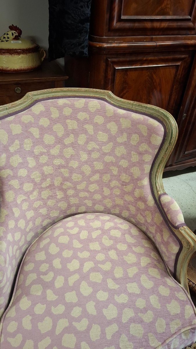 Paire de bergères de style Louis XV-photo-3
