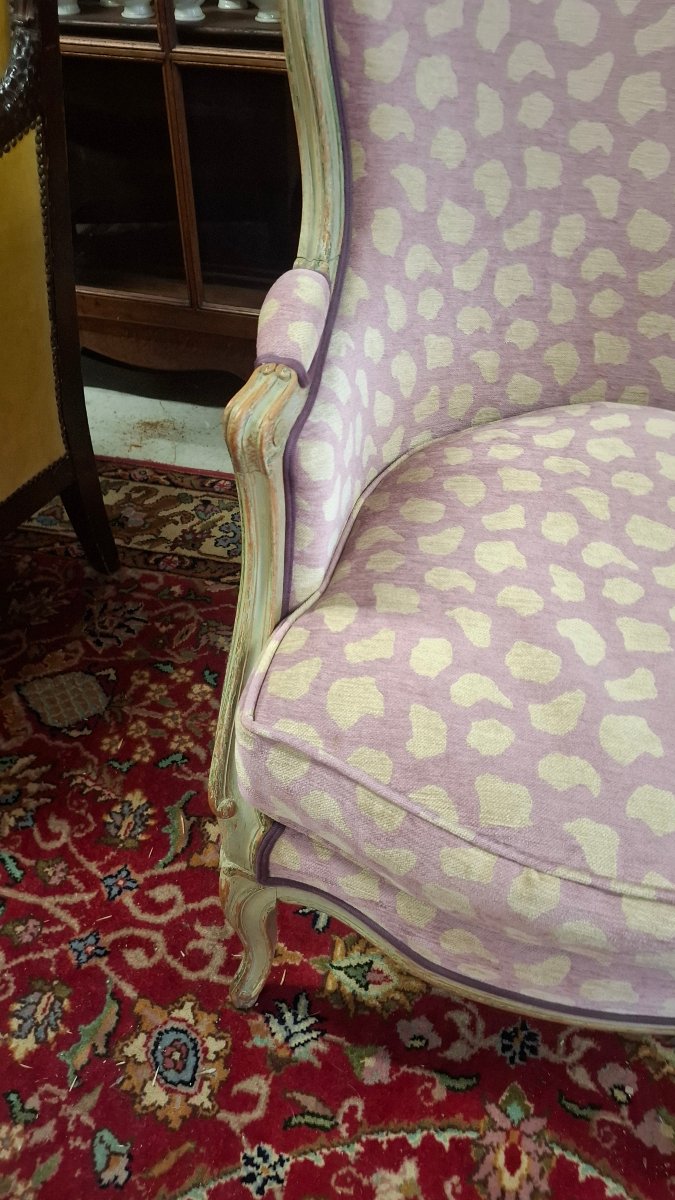 Paire de bergères de style Louis XV-photo-5