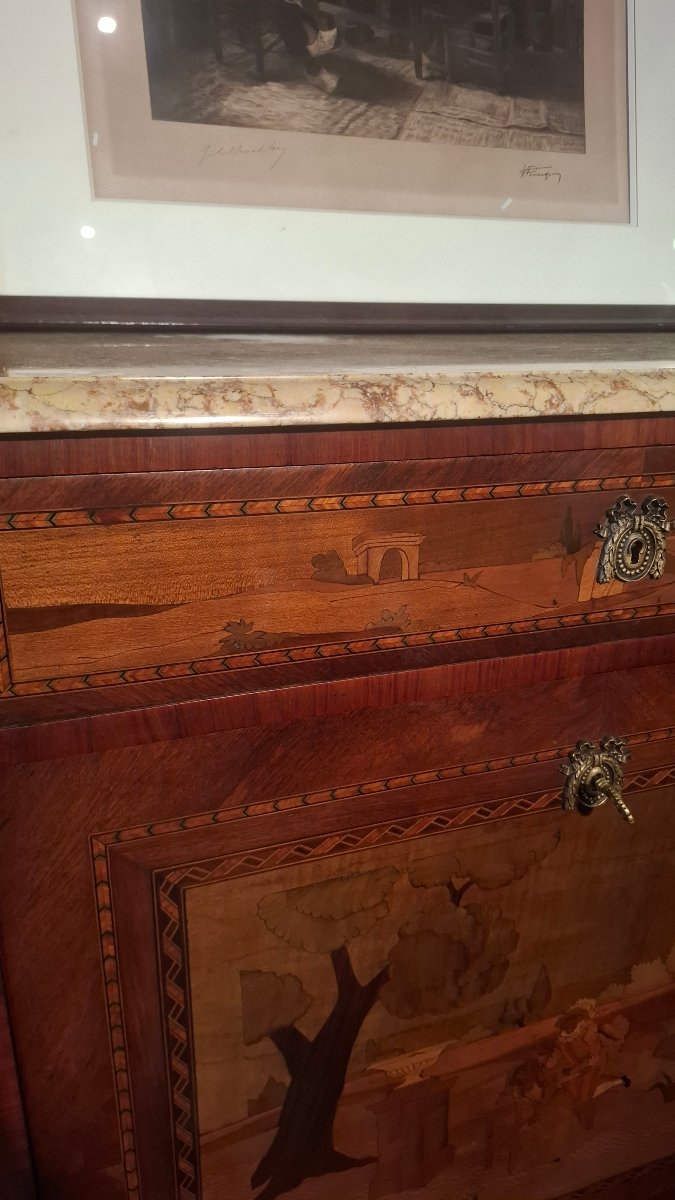 Secretaire de style Louis xv -photo-4