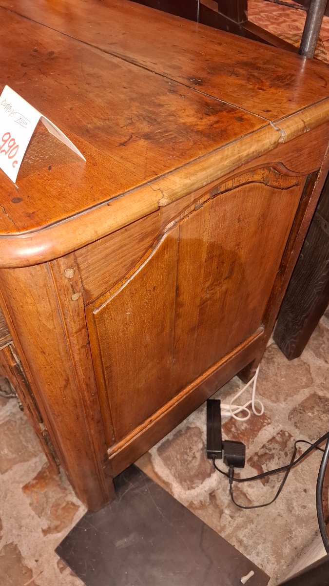Commode XVIII en noyer-photo-3