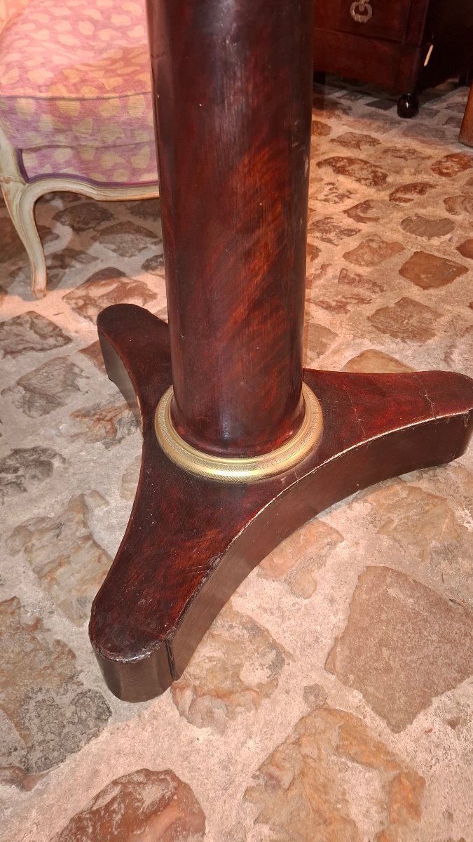 Empire-style Side Table In Mahogany -photo-2