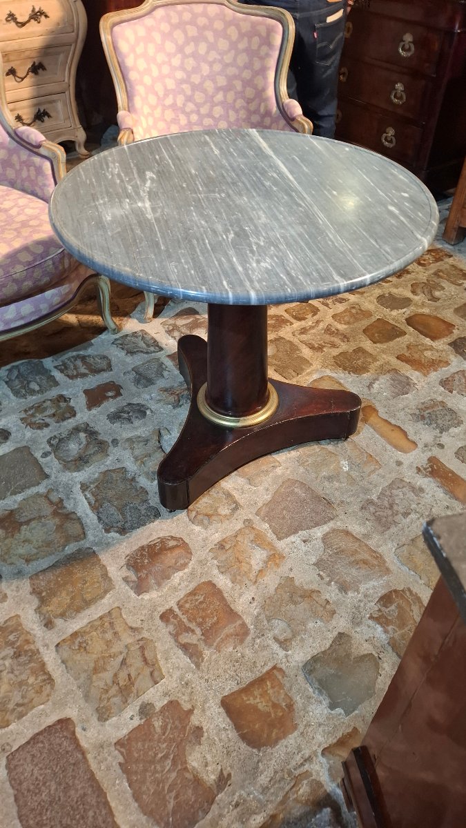 Empire-style Side Table In Mahogany -photo-4