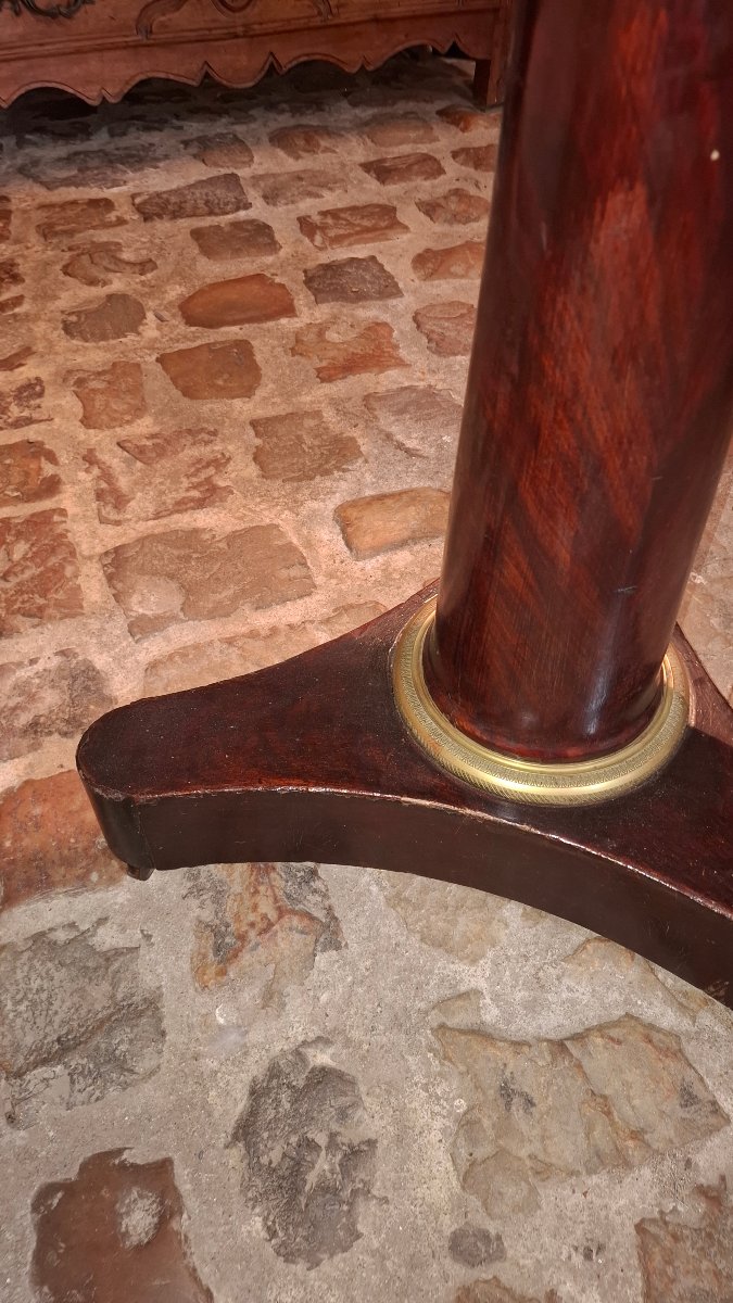 Empire-style Side Table In Mahogany -photo-1
