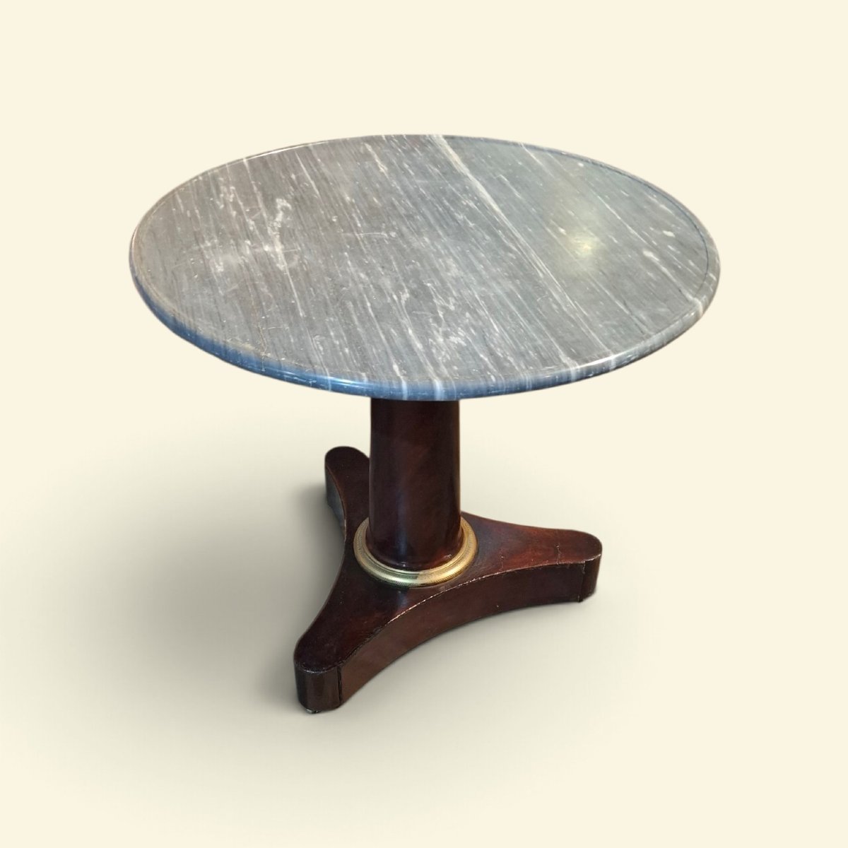 Empire-style Side Table In Mahogany 