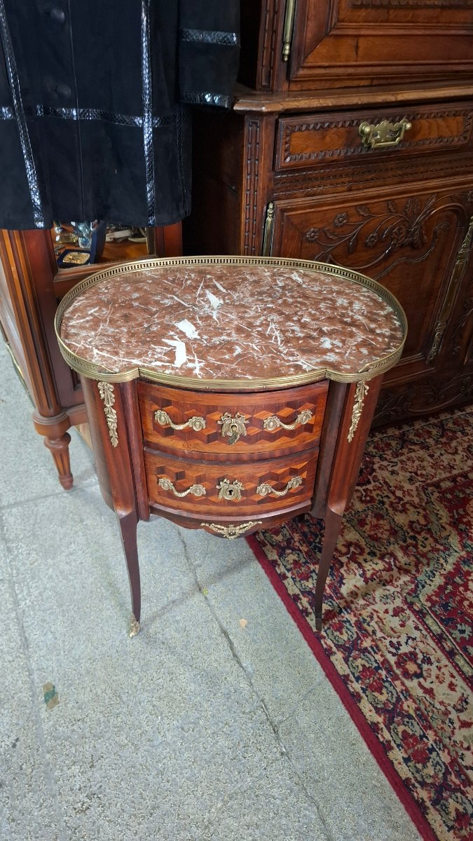 Petite commode en marqueterie -photo-4