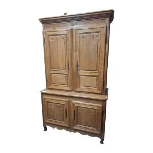 Two-piece Oak Sideboard