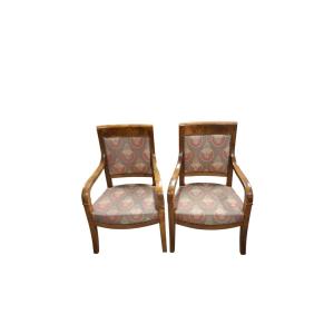 Paire de fauteuils restauration 