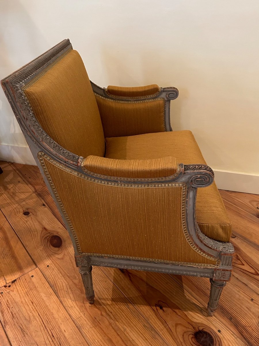 Bergère Marquise De Style Louis XVI D’époque Napoléon III -photo-4