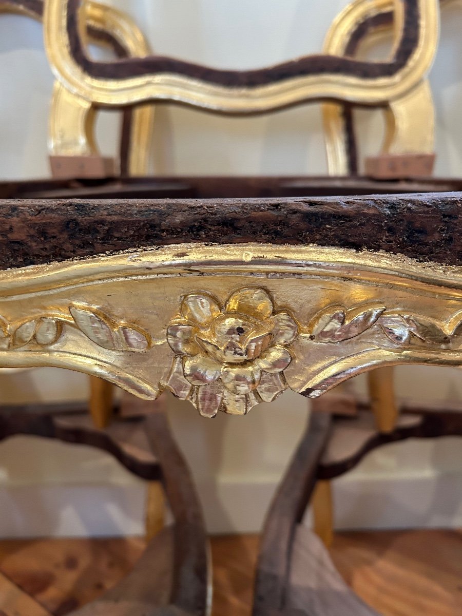 6 Louis XV Period Chairs-photo-1