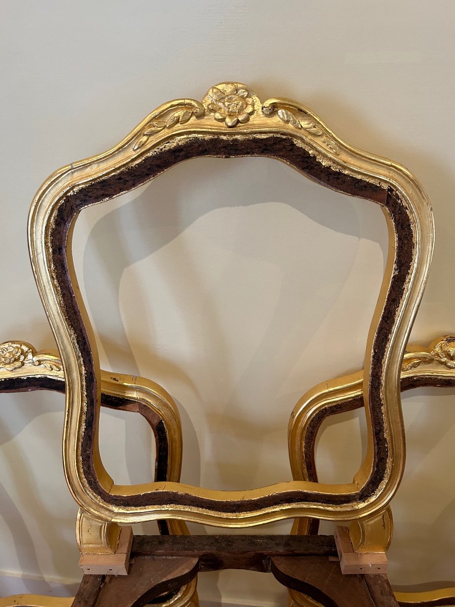 6 Louis XV Period Chairs-photo-4