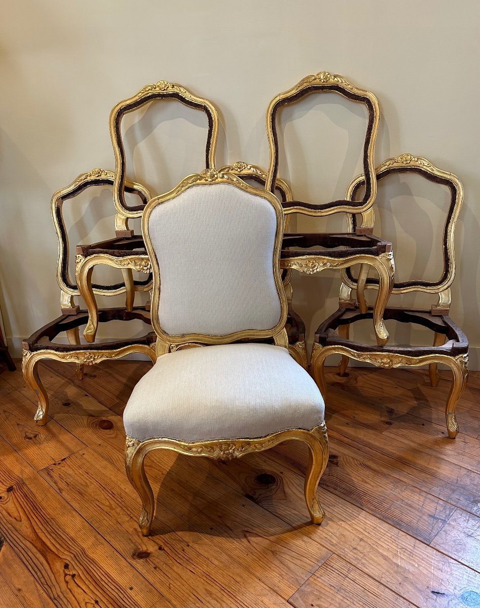 6 Louis XV Period Chairs