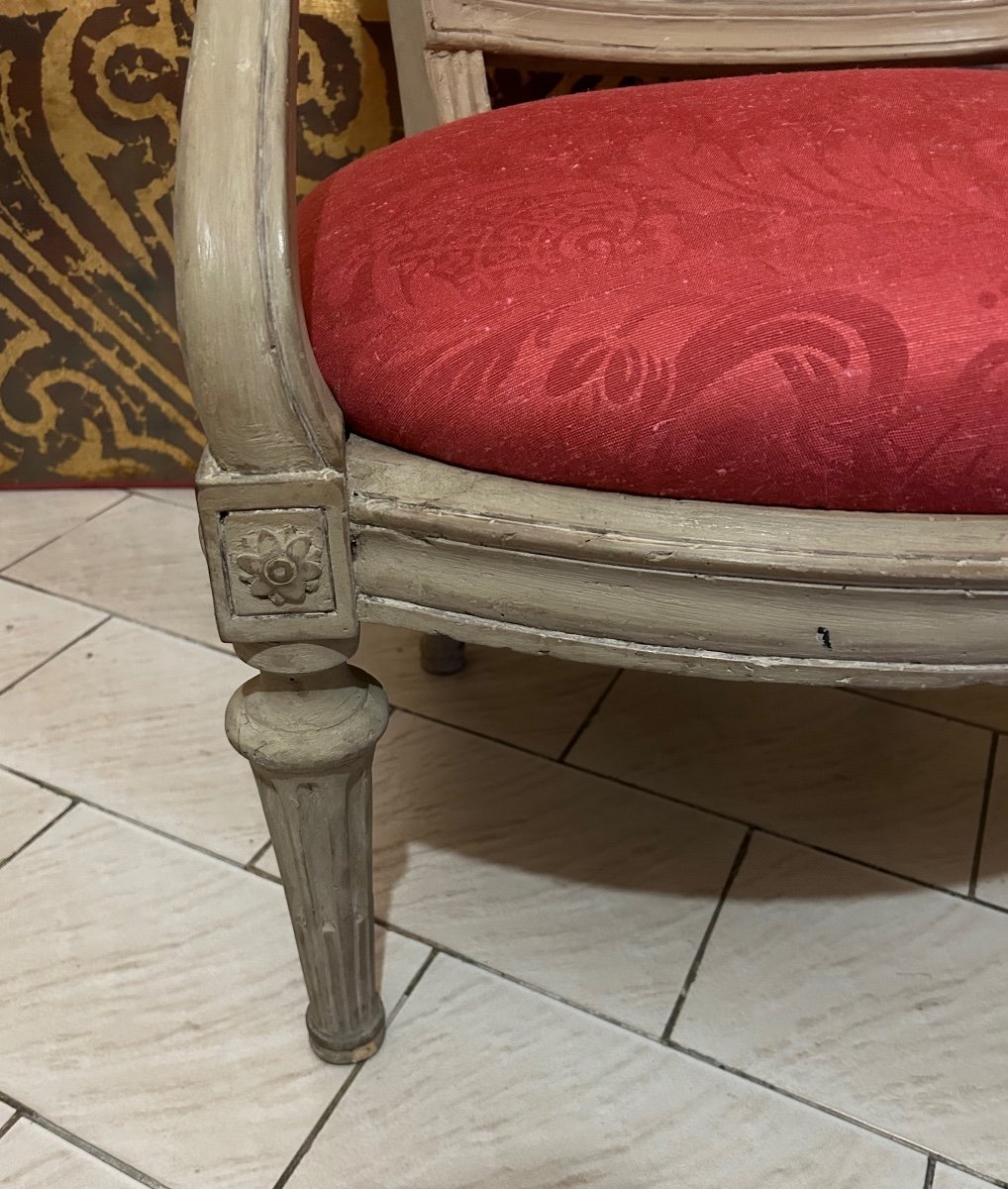 Fauteuil D’époque Louis XV à Châssis, Italien -photo-5