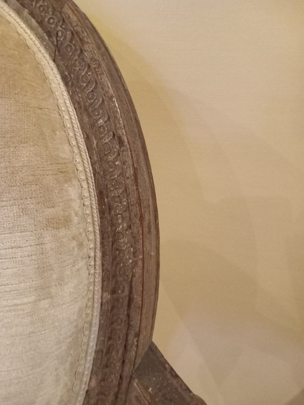 Paire De Fauteuils D’époque Louis XVI -photo-3