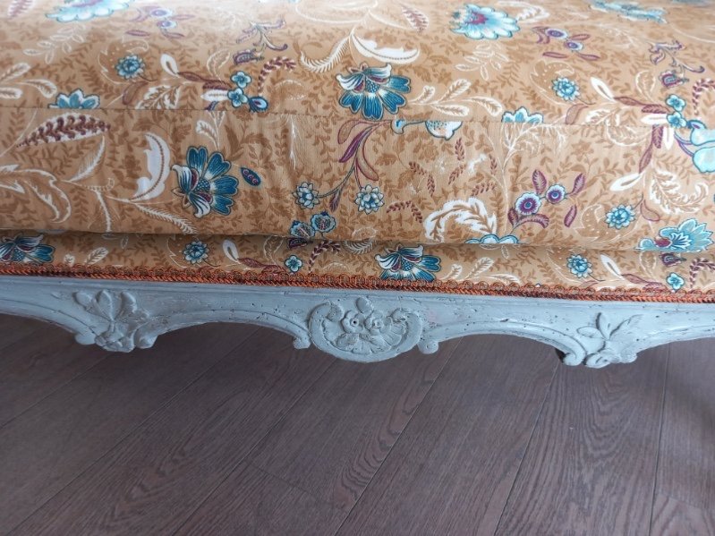 Meridienne/duchesse En Bateau D’époque Louis XV-photo-3