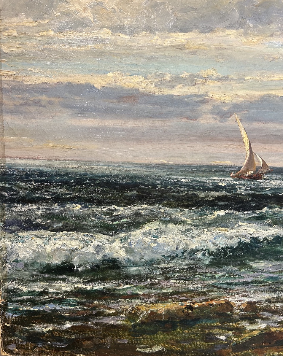 A Very Large Painting By Raphaël Ponson-photo-4