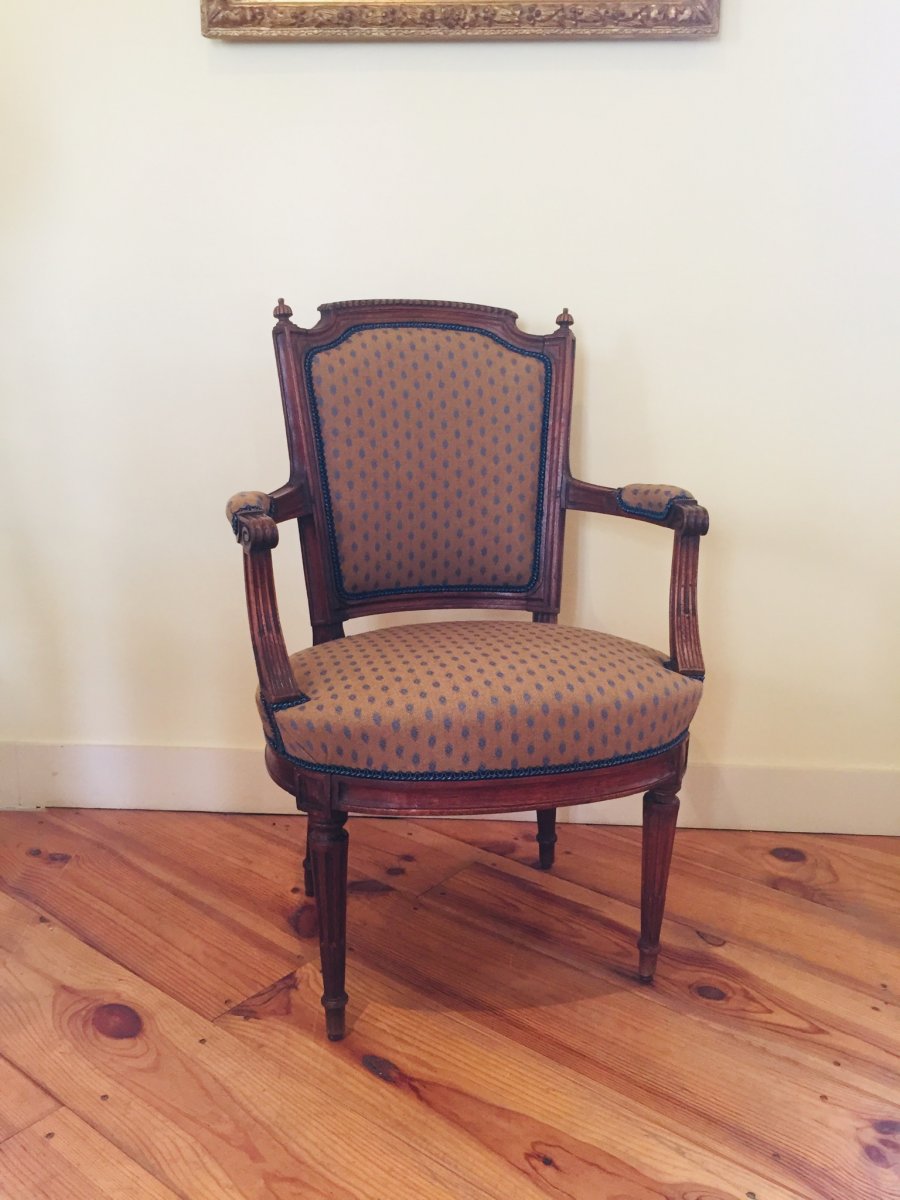 Fauteuil D’époque Louis XVI -photo-2
