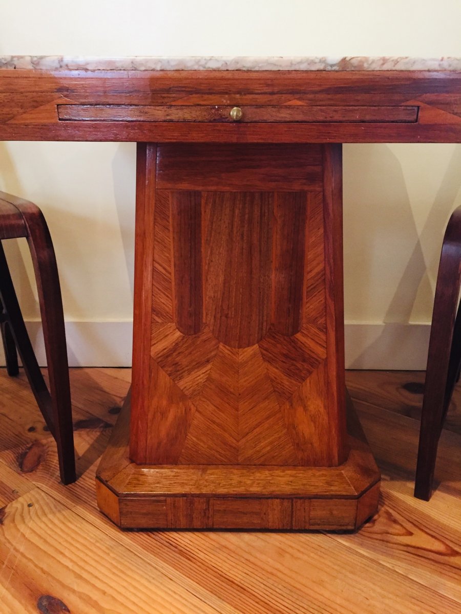 Art Deco Pedestal Table-photo-3