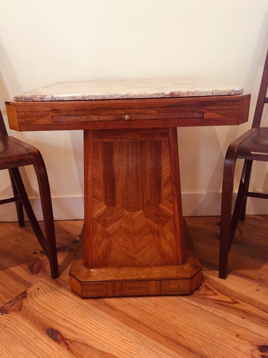 Art Deco Pedestal Table