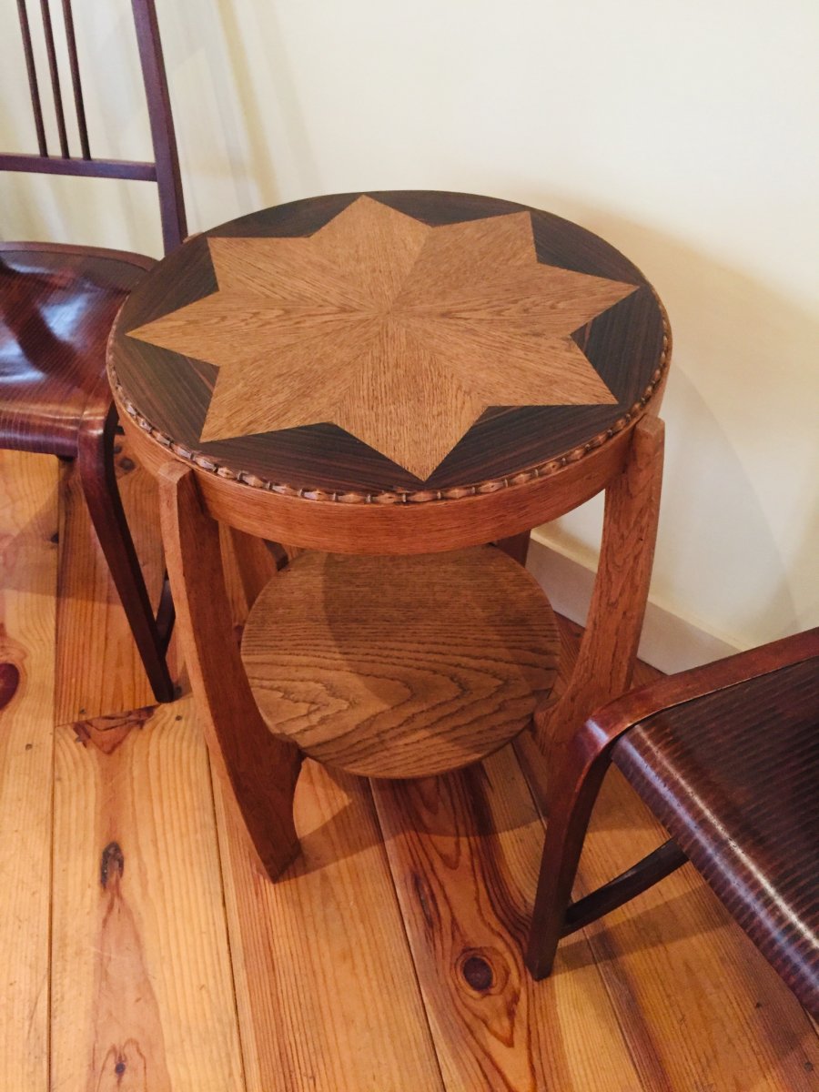 Art Deco Pedestal Table-photo-3