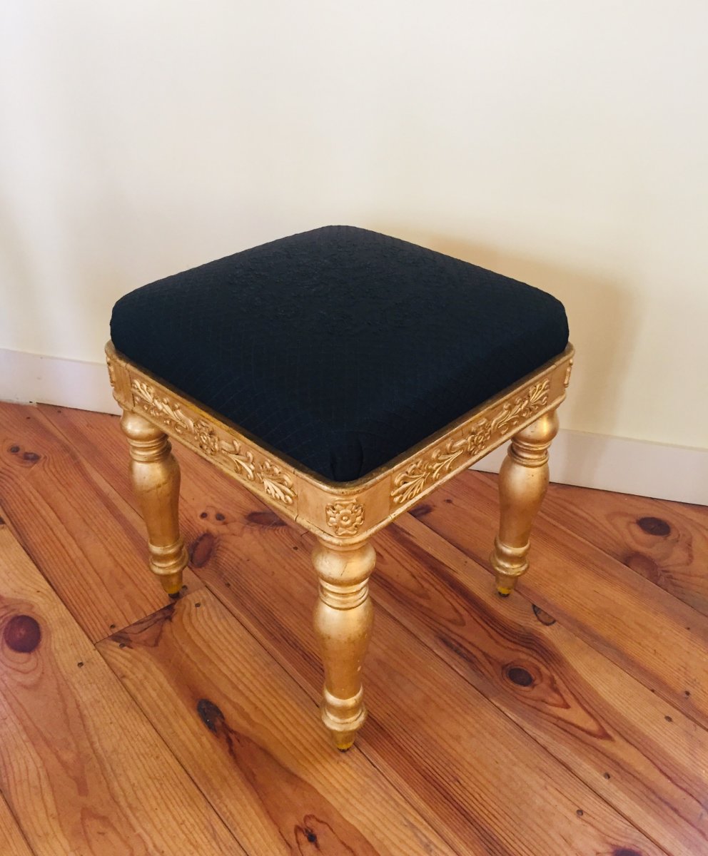 Tabouret D’époque Empire/restauration Estampillé Jeanselme -photo-3